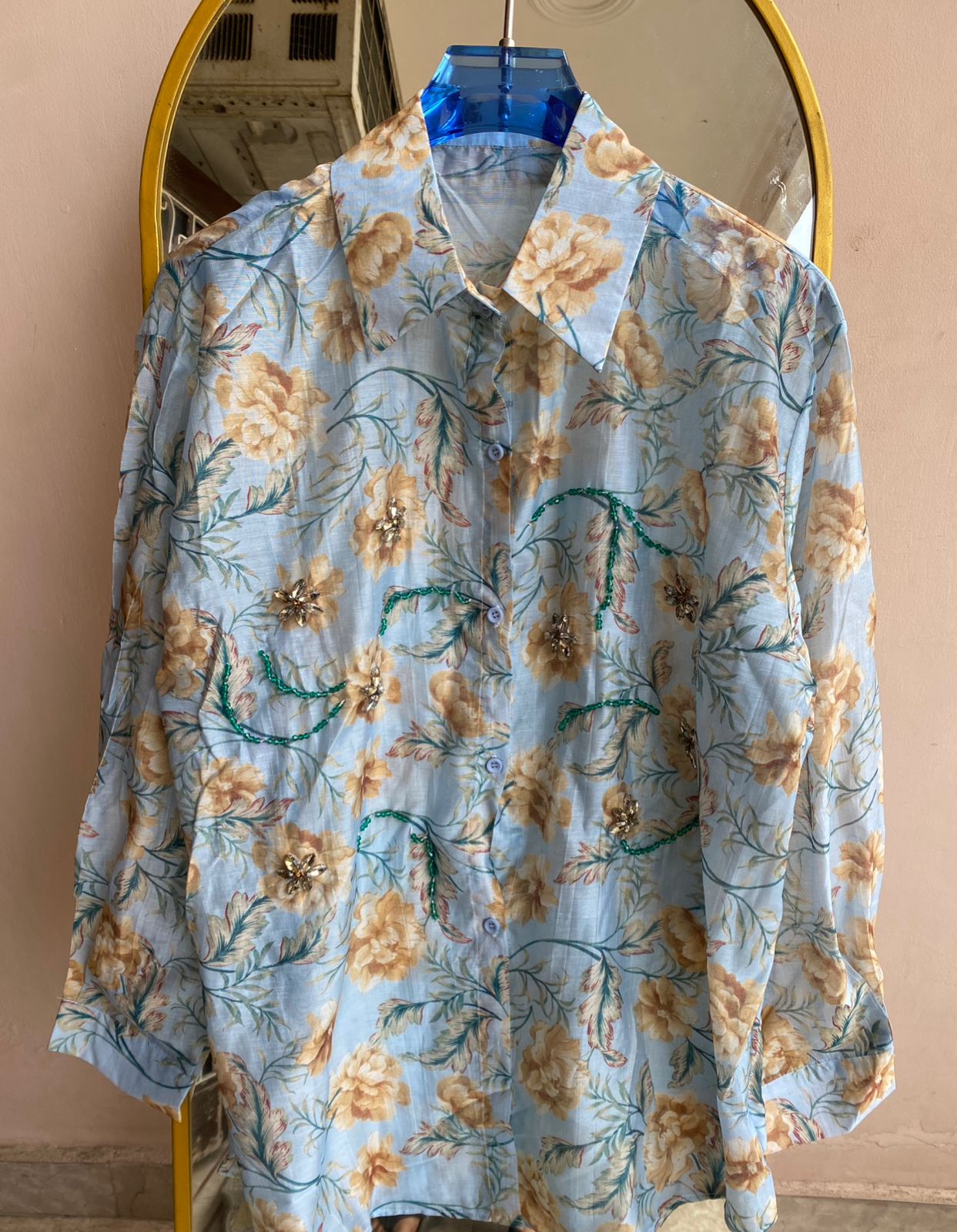 Stunning Floral Print Shirt FT713