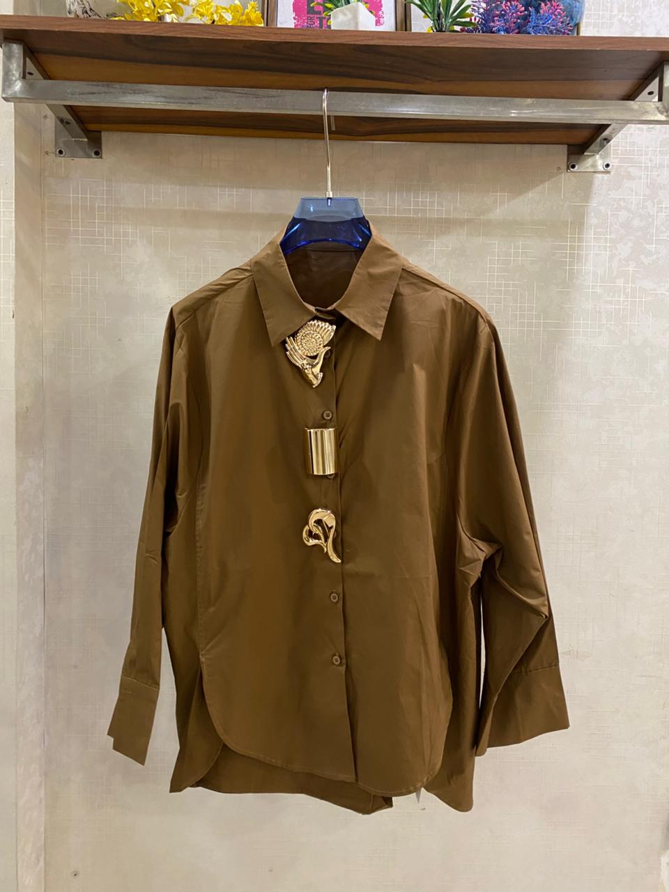 Accessorized Oversize Shirt FT872