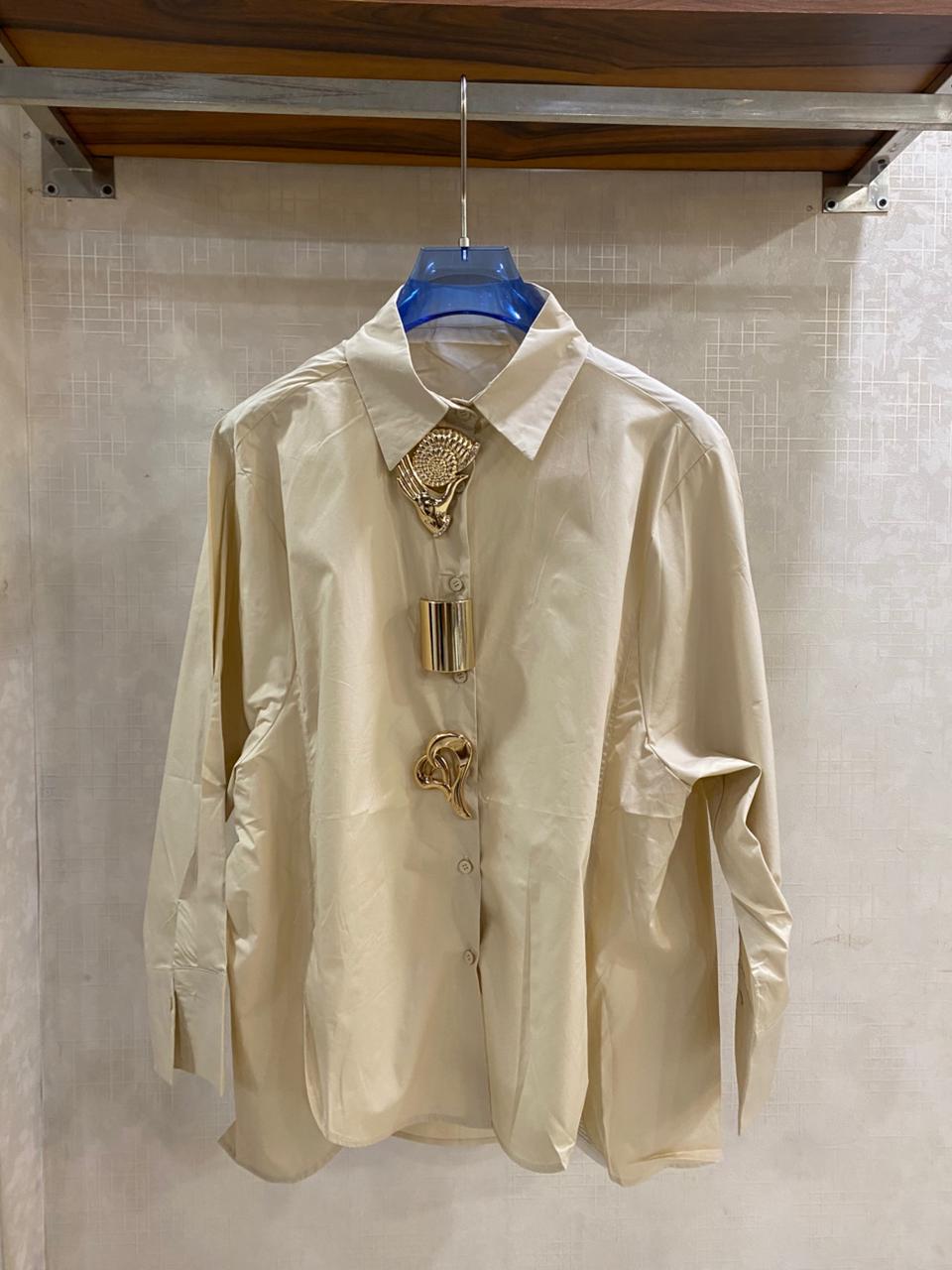 Accessorized Oversize Shirt FT872