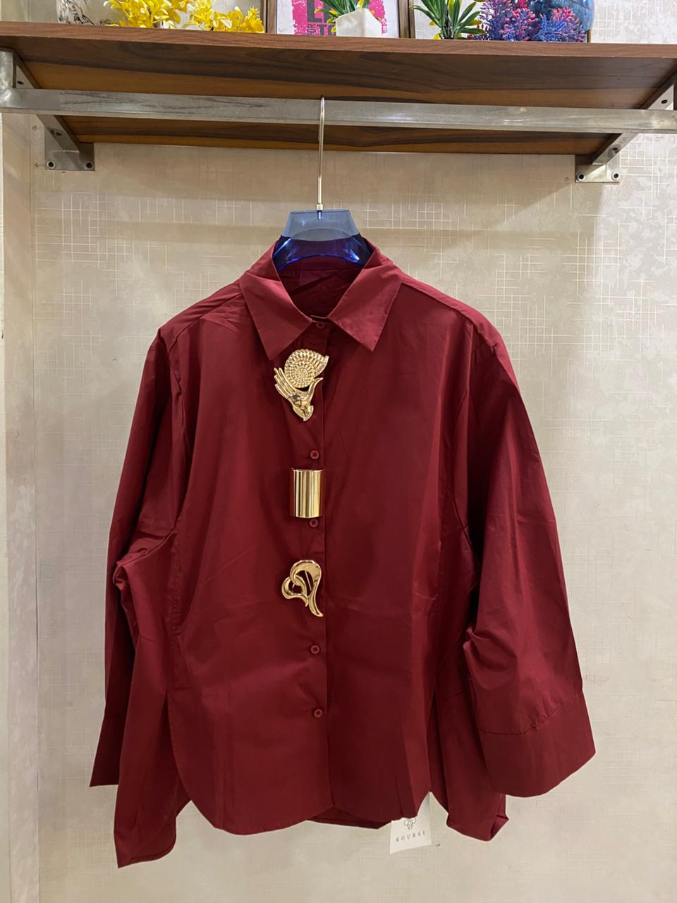 Accessorized Oversize Shirt FT872