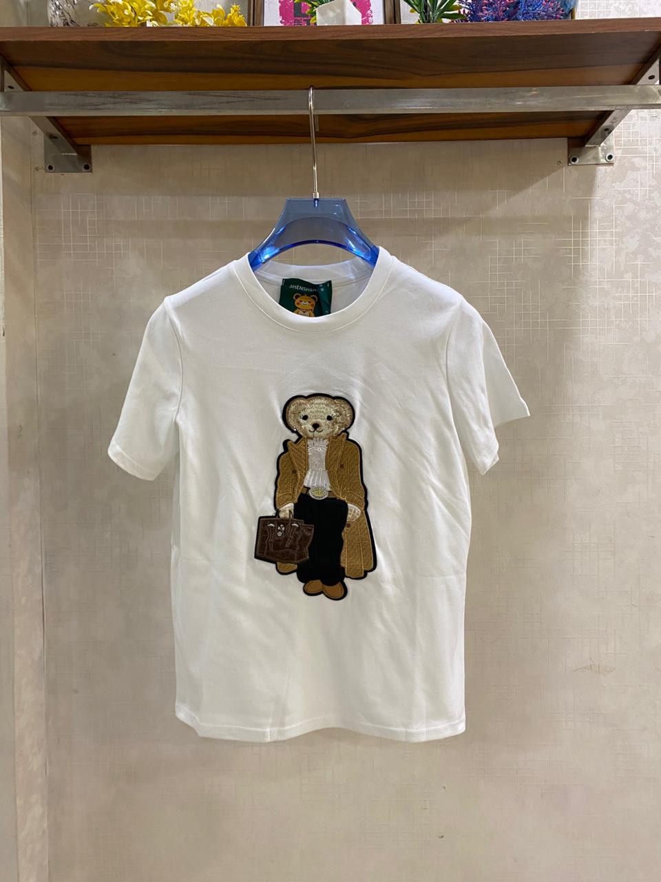 Beautiful T-shirt With Patch Work FT870