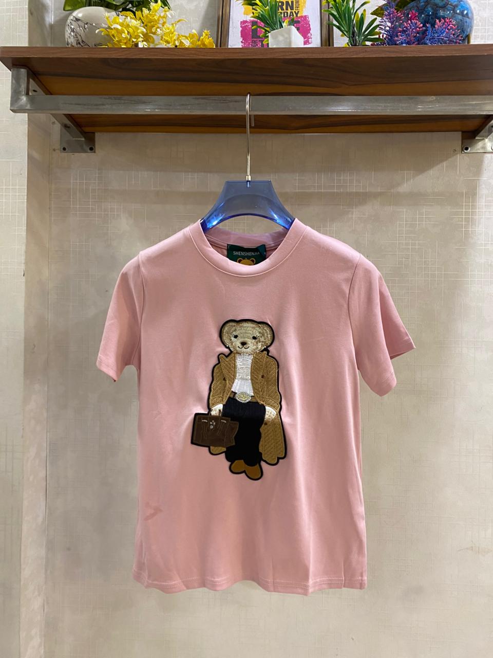 Beautiful T-shirt With Patch Work FT870