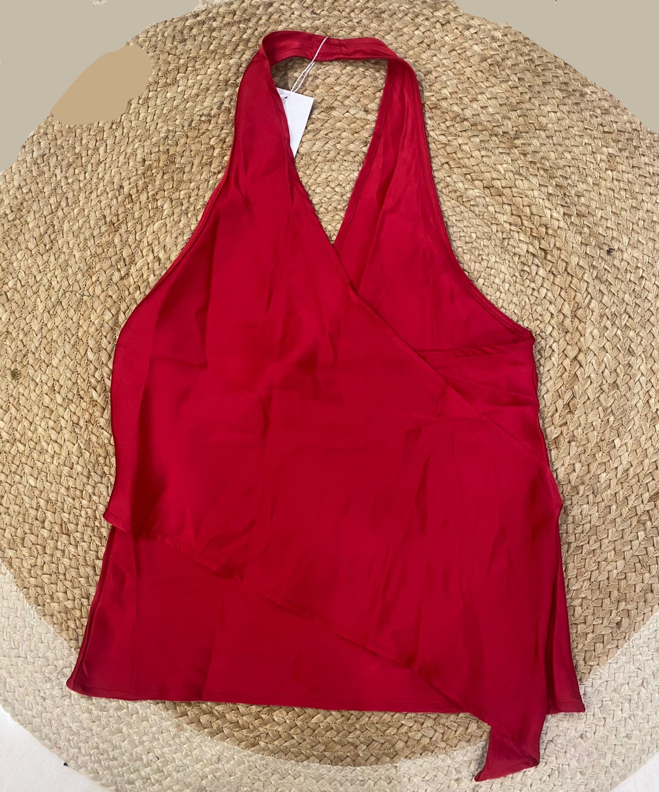 Satin Halter Neck Top FT869