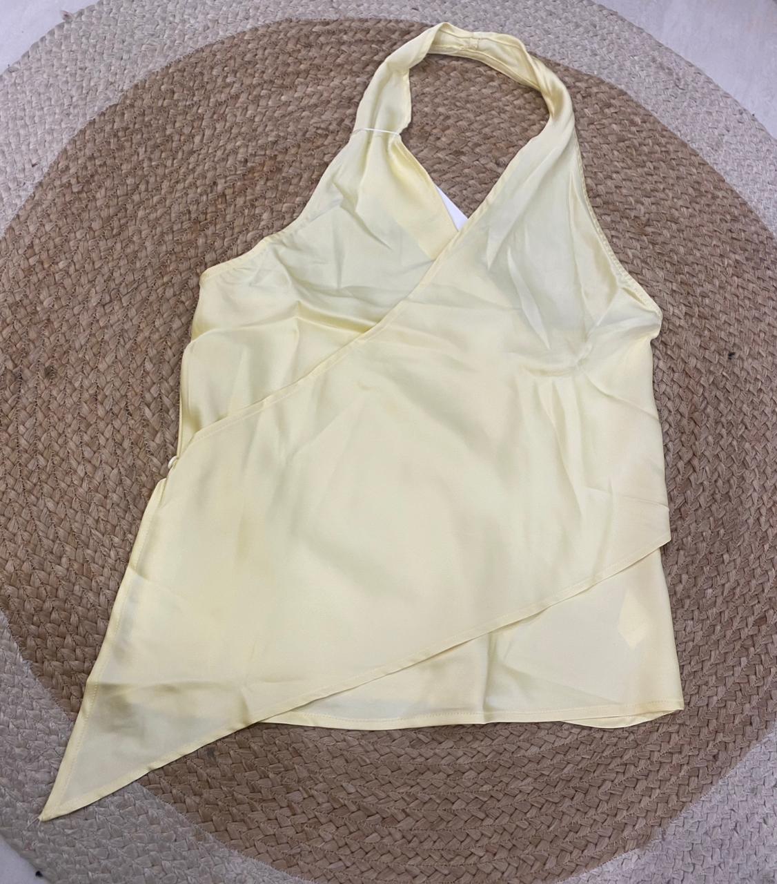 Satin Halter Neck Top FT869