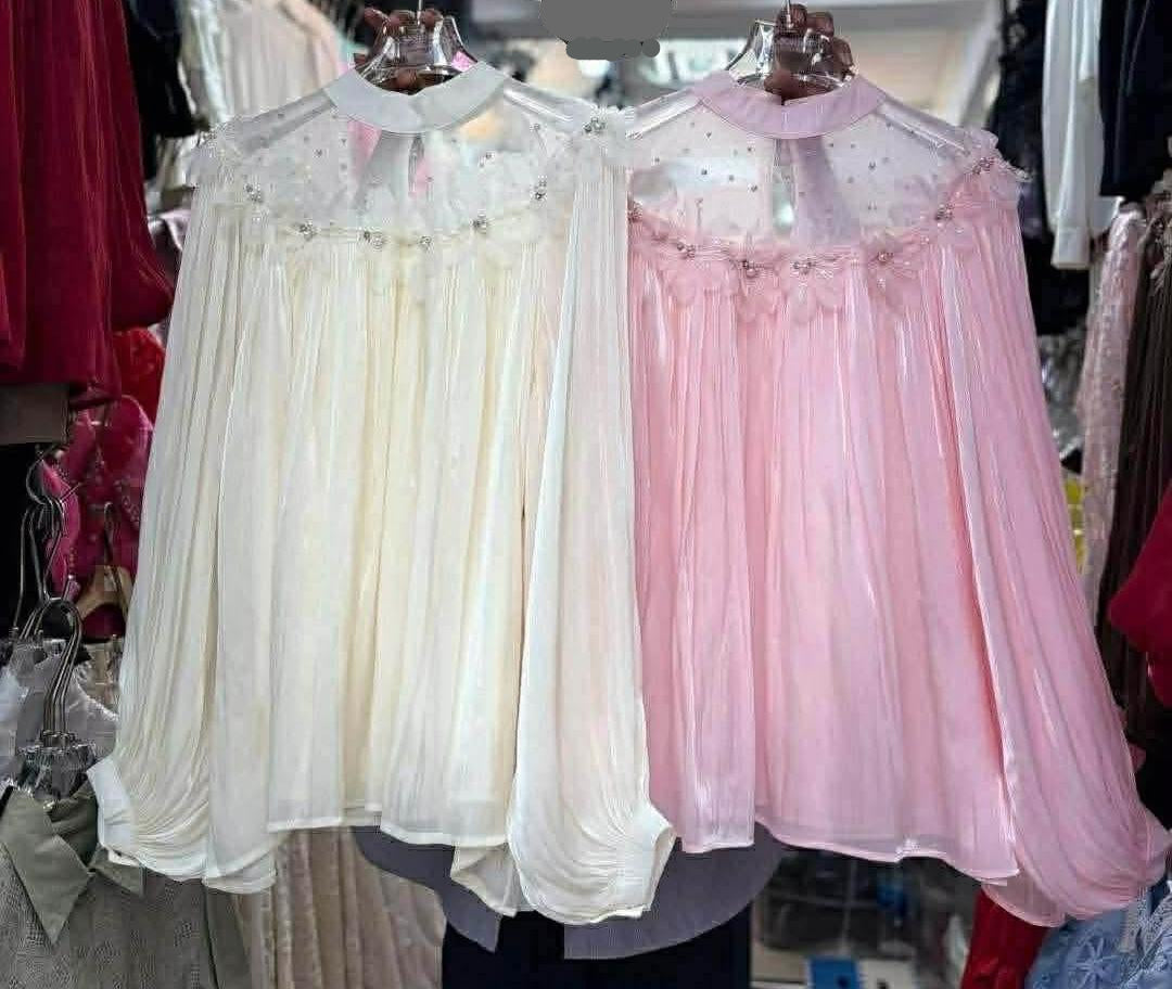 Flower Embellished Top FT868