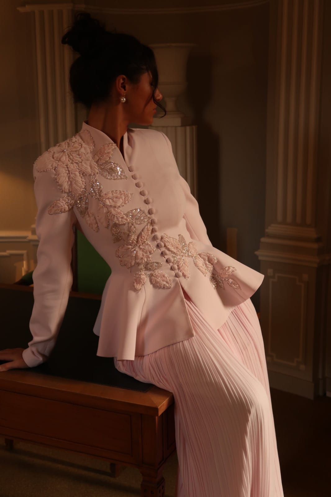 Luxury Blazer And Skirt Set FT861