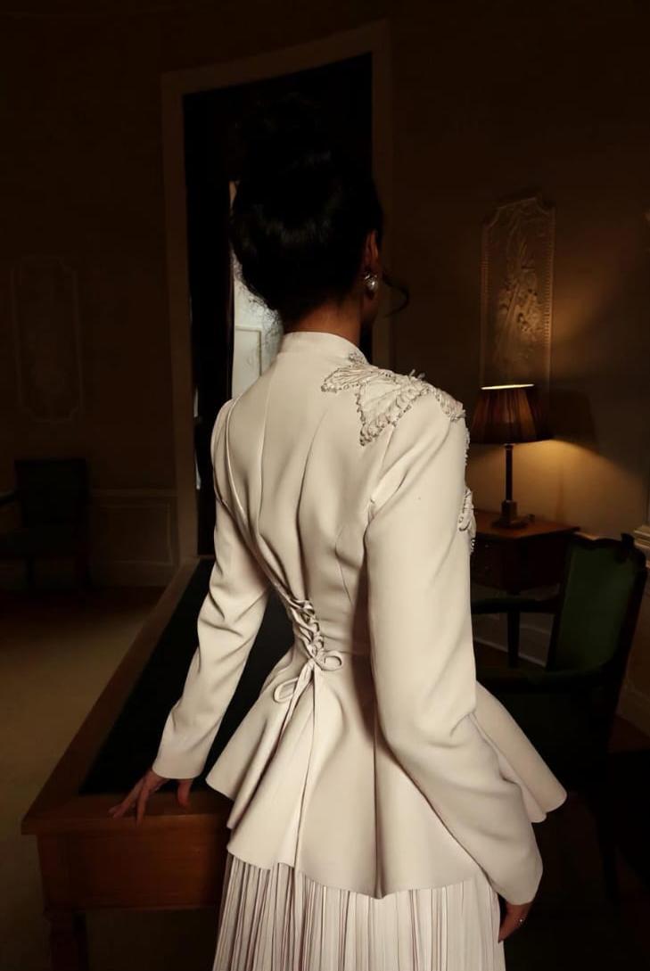 Luxury Blazer And Skirt Set FT861