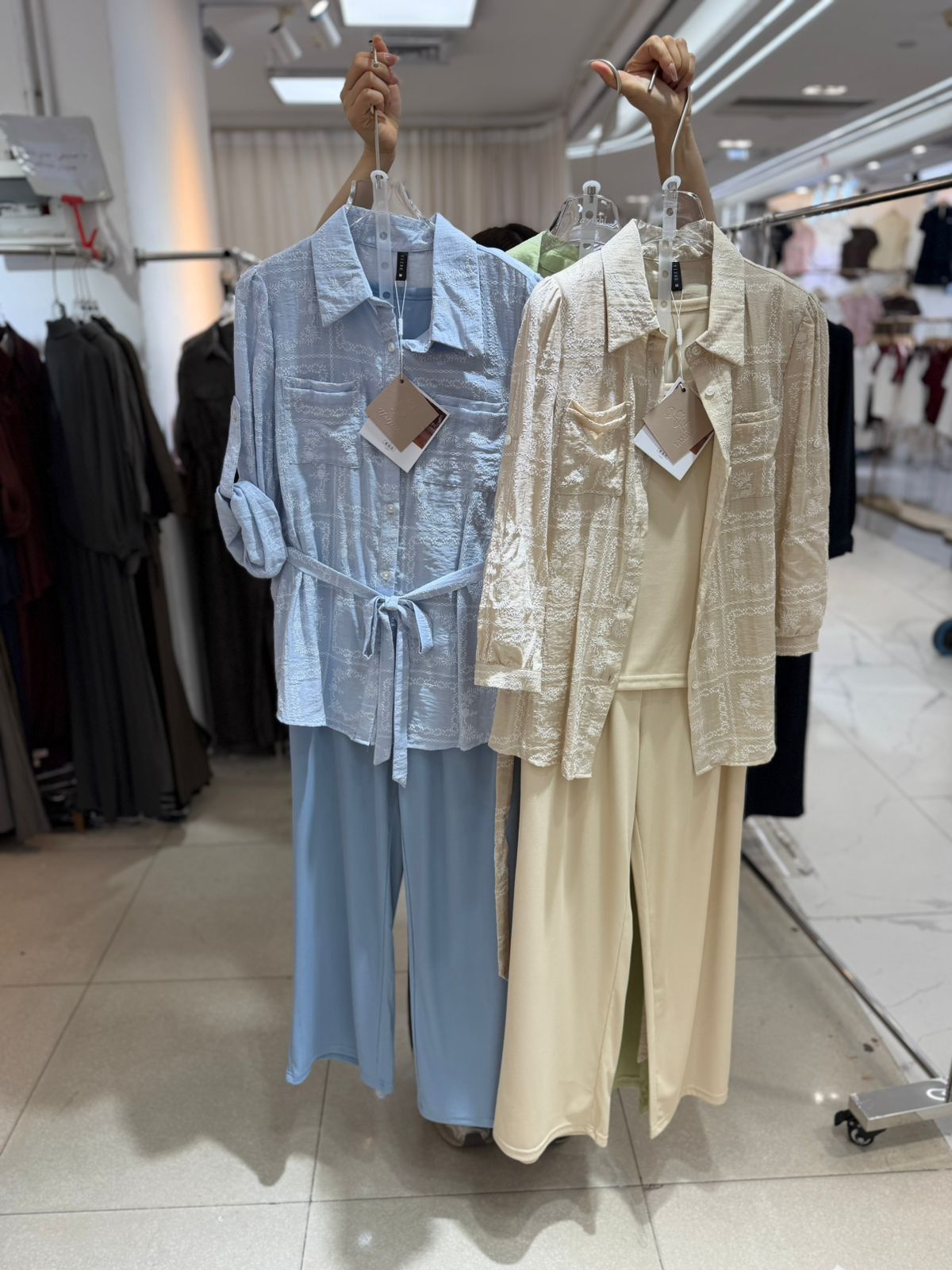 Stunning Shirt Co-Ord Set With Inner And Belt FT730