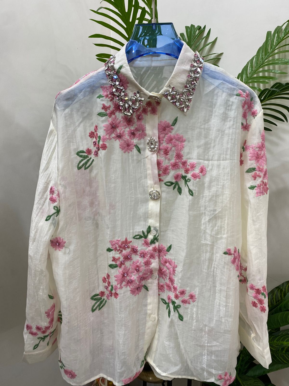 Elira Luxe Embroidered Shirt  FT735