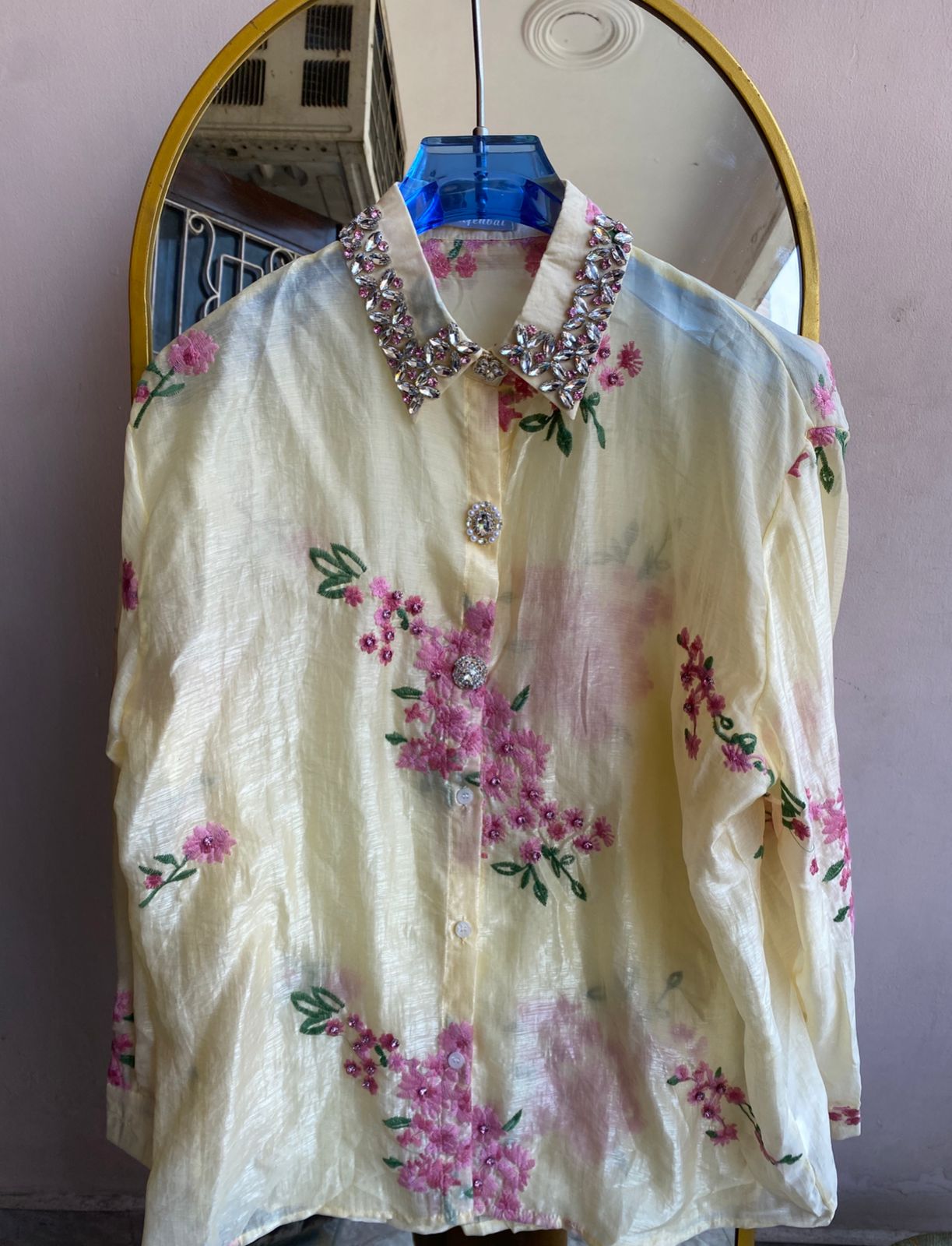 Elira Luxe Embroidered Shirt  FT735
