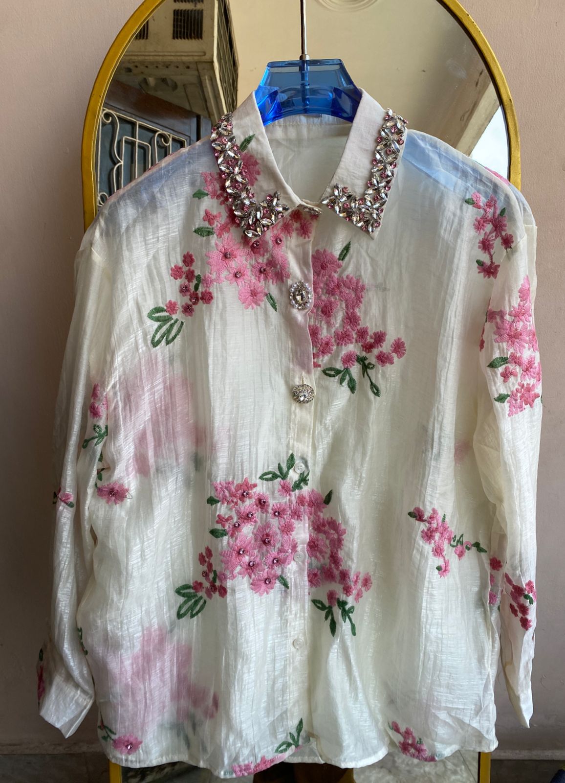 Elira Luxe Embroidered Shirt  FT735