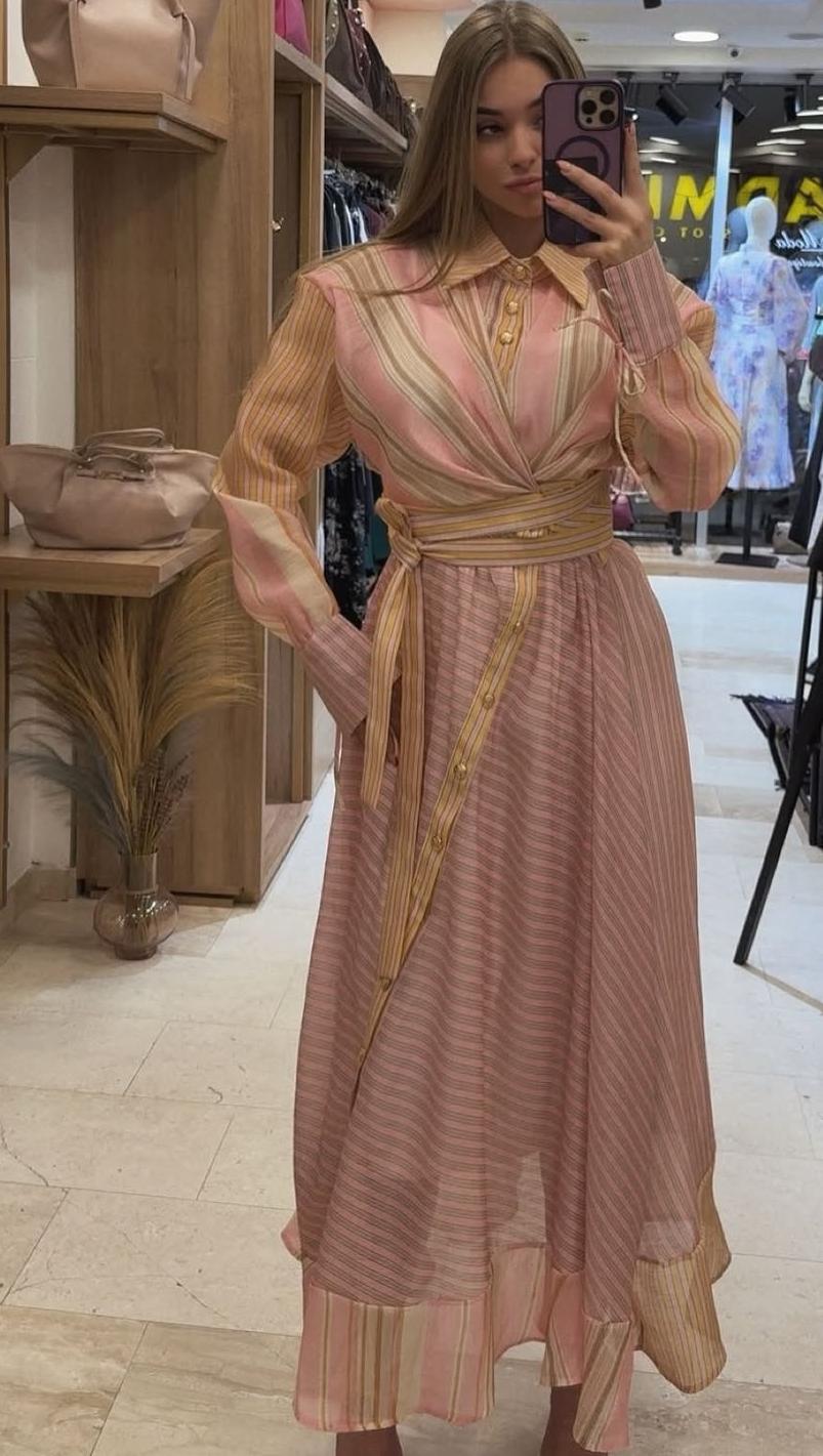 Stunning Full Long Wrap Dress FT747