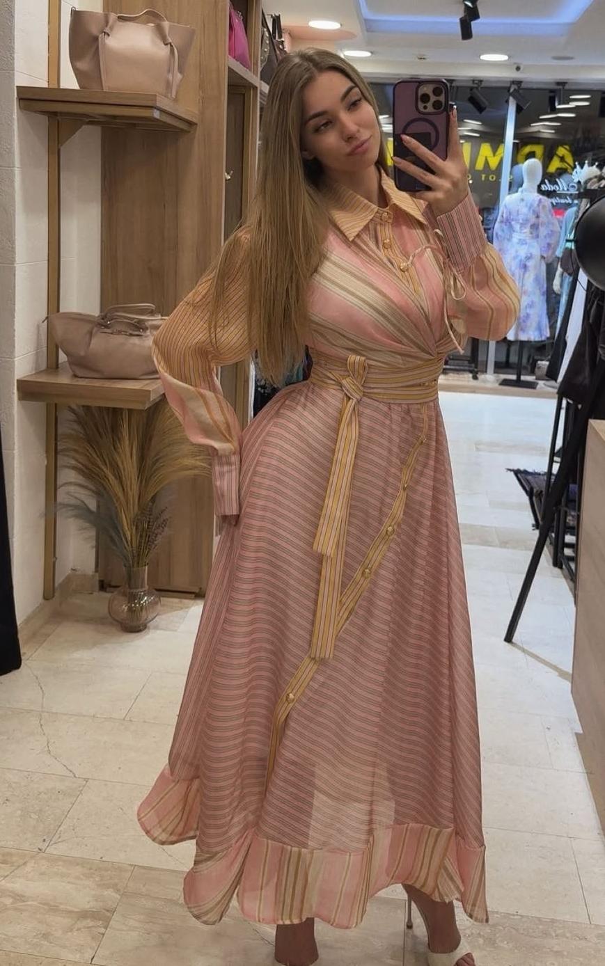 Stunning Full Long Wrap Dress FT747