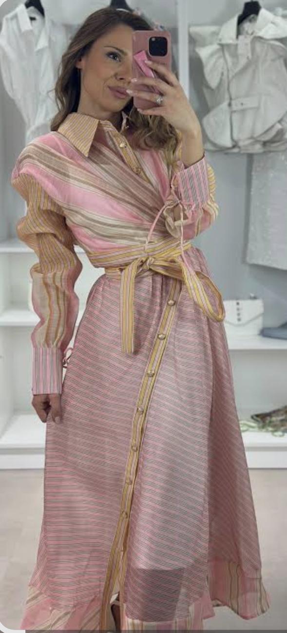 Stunning Full Long Wrap Dress FT747