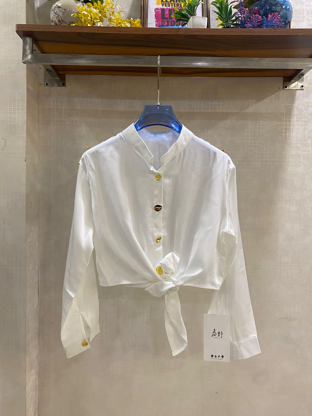Cropped Knot Shirt FT745