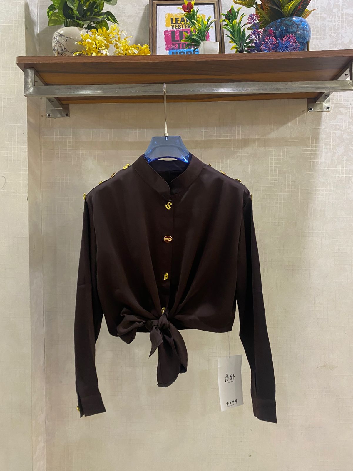 Cropped Knot Shirt FT745