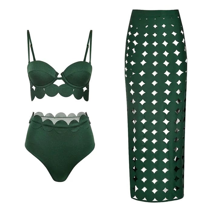 Rosie Laser Cut Resort Wear Set FT751