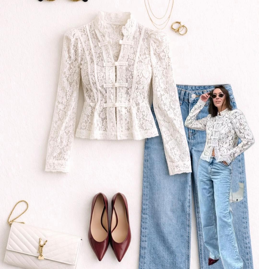 Stunning Luxury Lace Top FT757