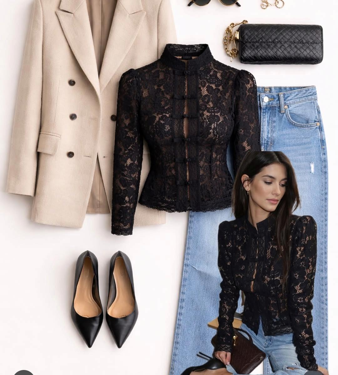 Stunning Luxury Lace Top FT757