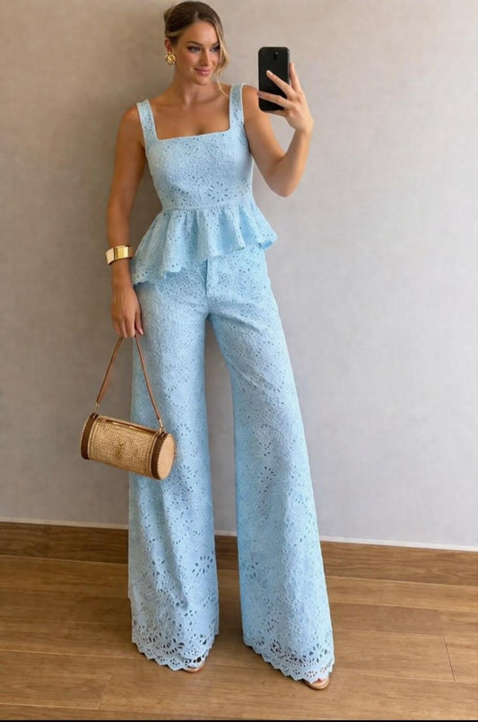 Stunning Crochet Cutwork Co-Ord Set FT764