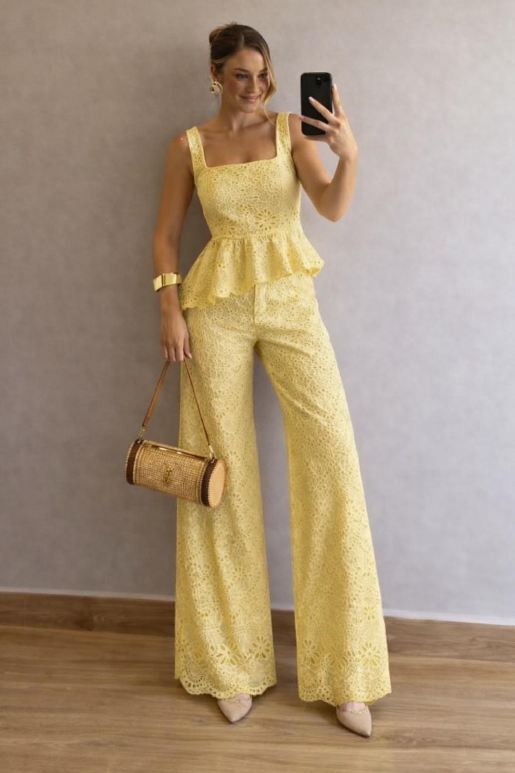 Stunning Crochet Cutwork Co-Ord Set FT764