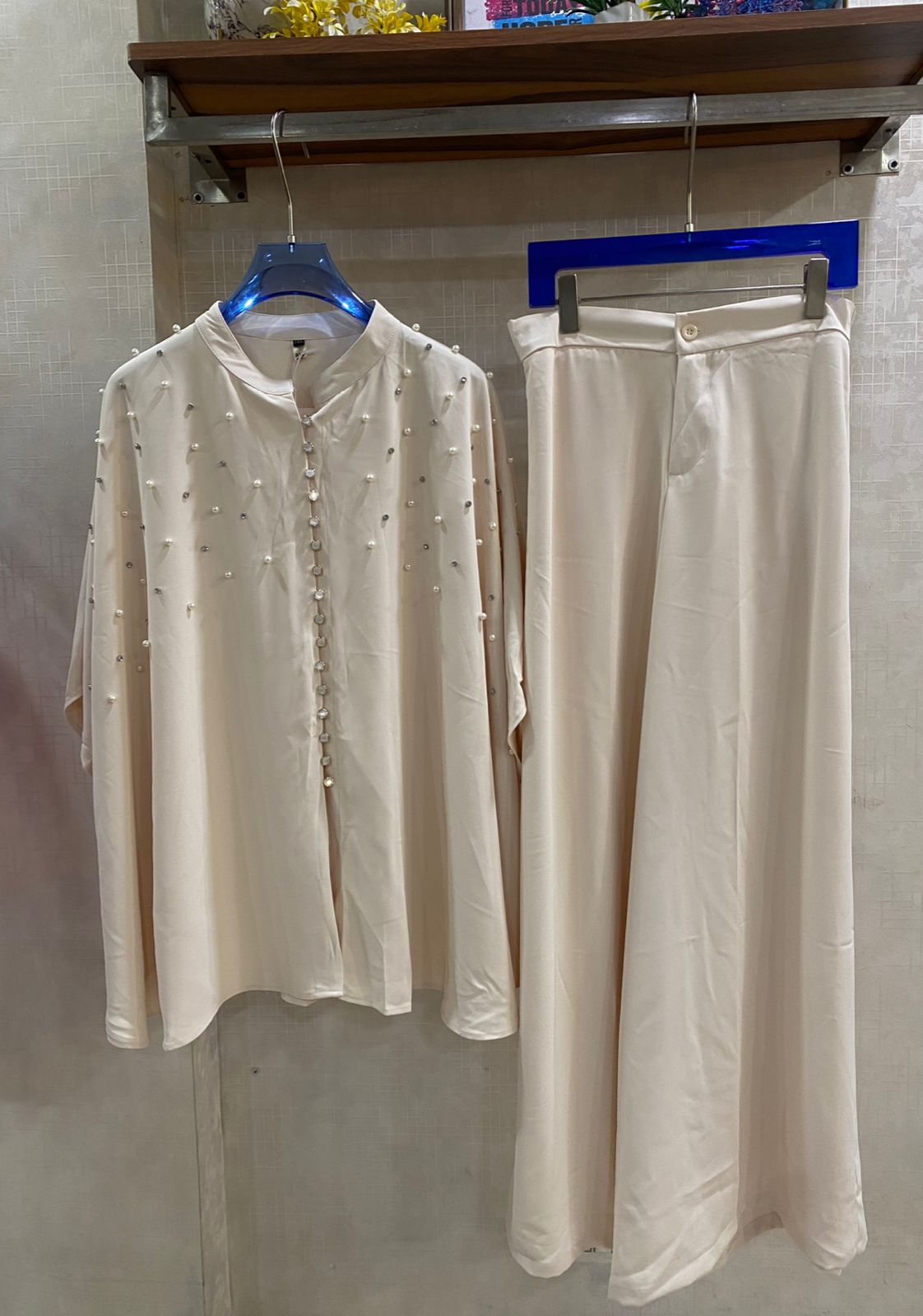 Stunning Co-Ord Set With Pearl Work FT770