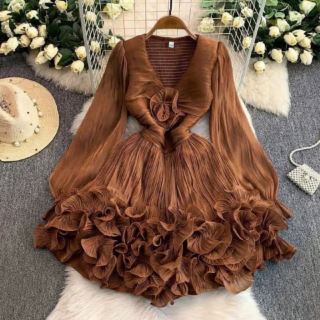 Beautiful Pleated Mini Dress FT773
