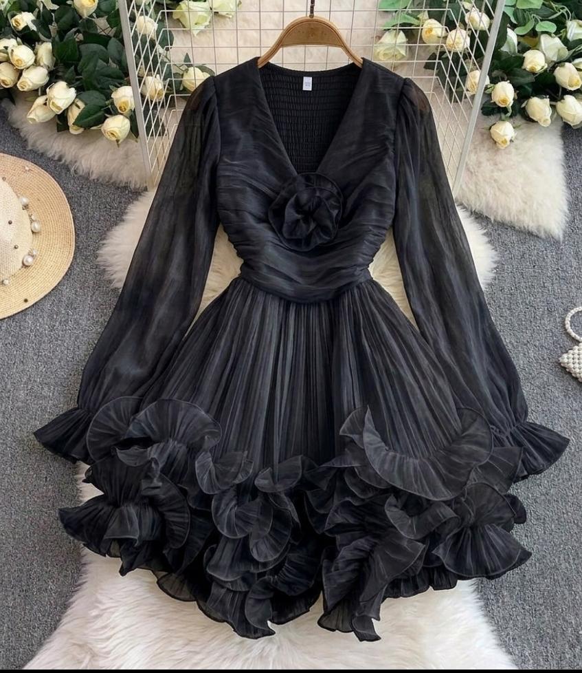Beautiful Pleated Mini Dress FT773