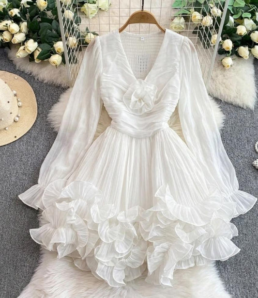 Beautiful Pleated Mini Dress FT773