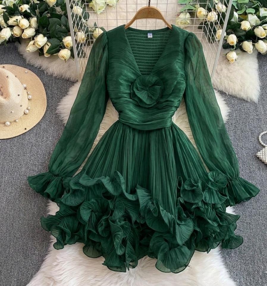 Beautiful Pleated Mini Dress FT773