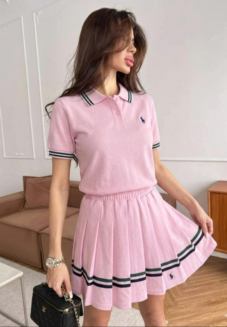Stunning Polo Skirt Set FT777