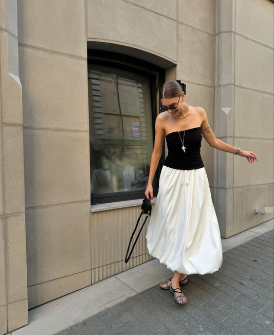 Stunning Balloon Skirt With Pockets FT792
