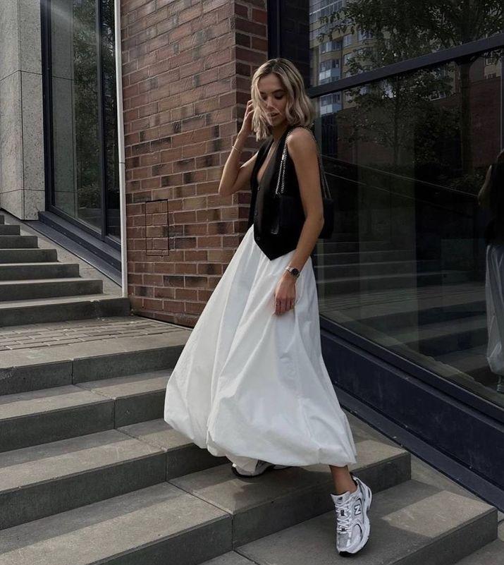 Stunning Balloon Skirt With Pockets FT792