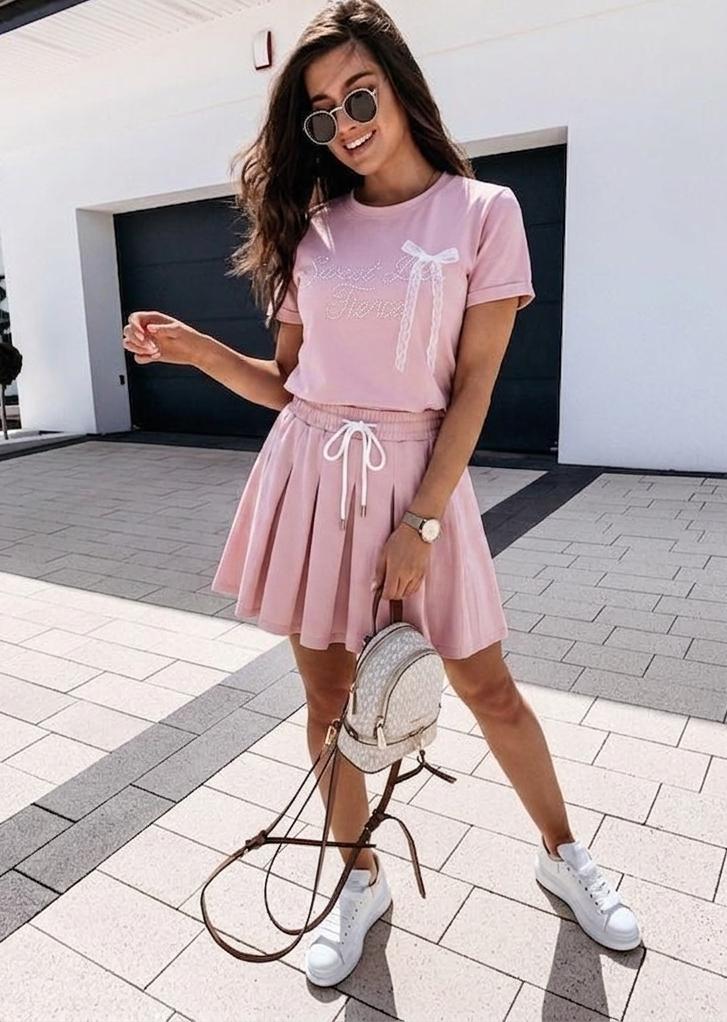 Radiant Skirt And T-Shirt Set FT794