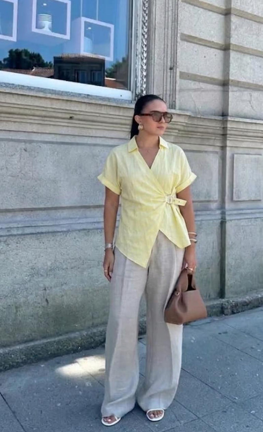 Side Belted Shirt FT711