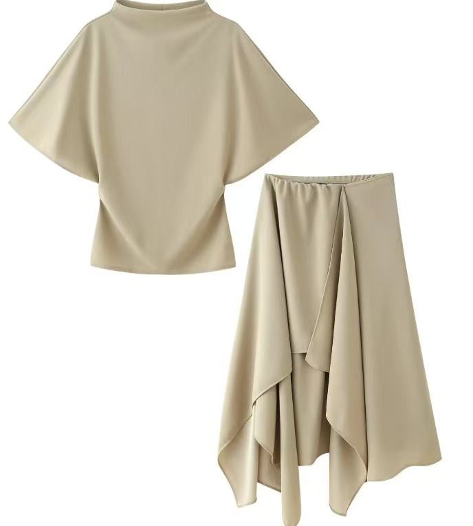 Asymmetrical Skirt And Top Set FT724