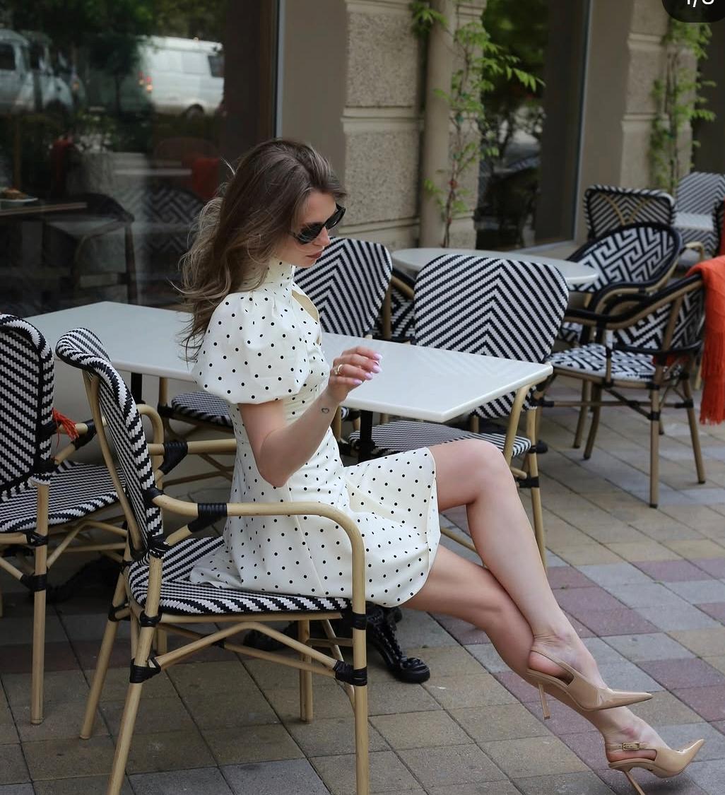 Stunning Polka Dot Corset Style Dress FT727