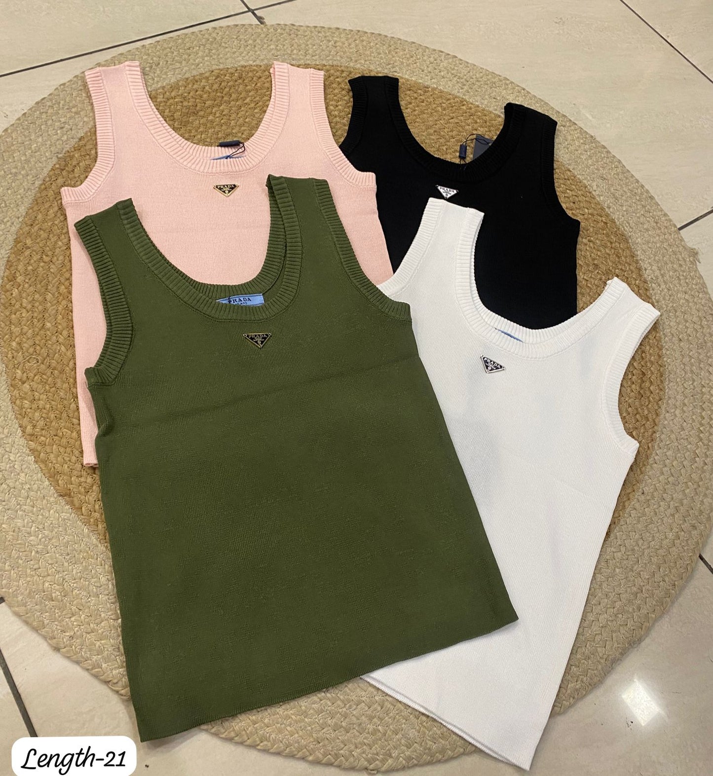 Ribbed-Knit Tank Top FT813