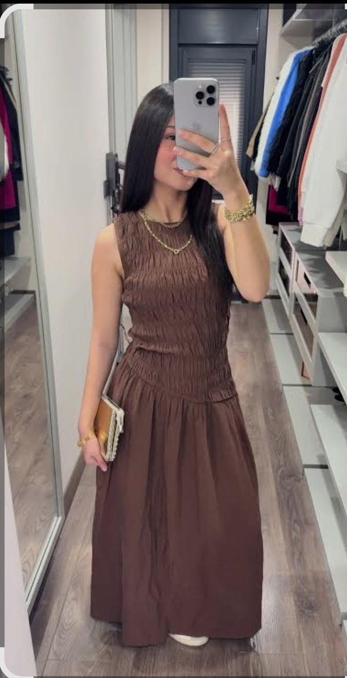 Voluminous Midi Dress FT814