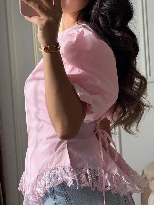 Stunning Lace Cotton Top FT833