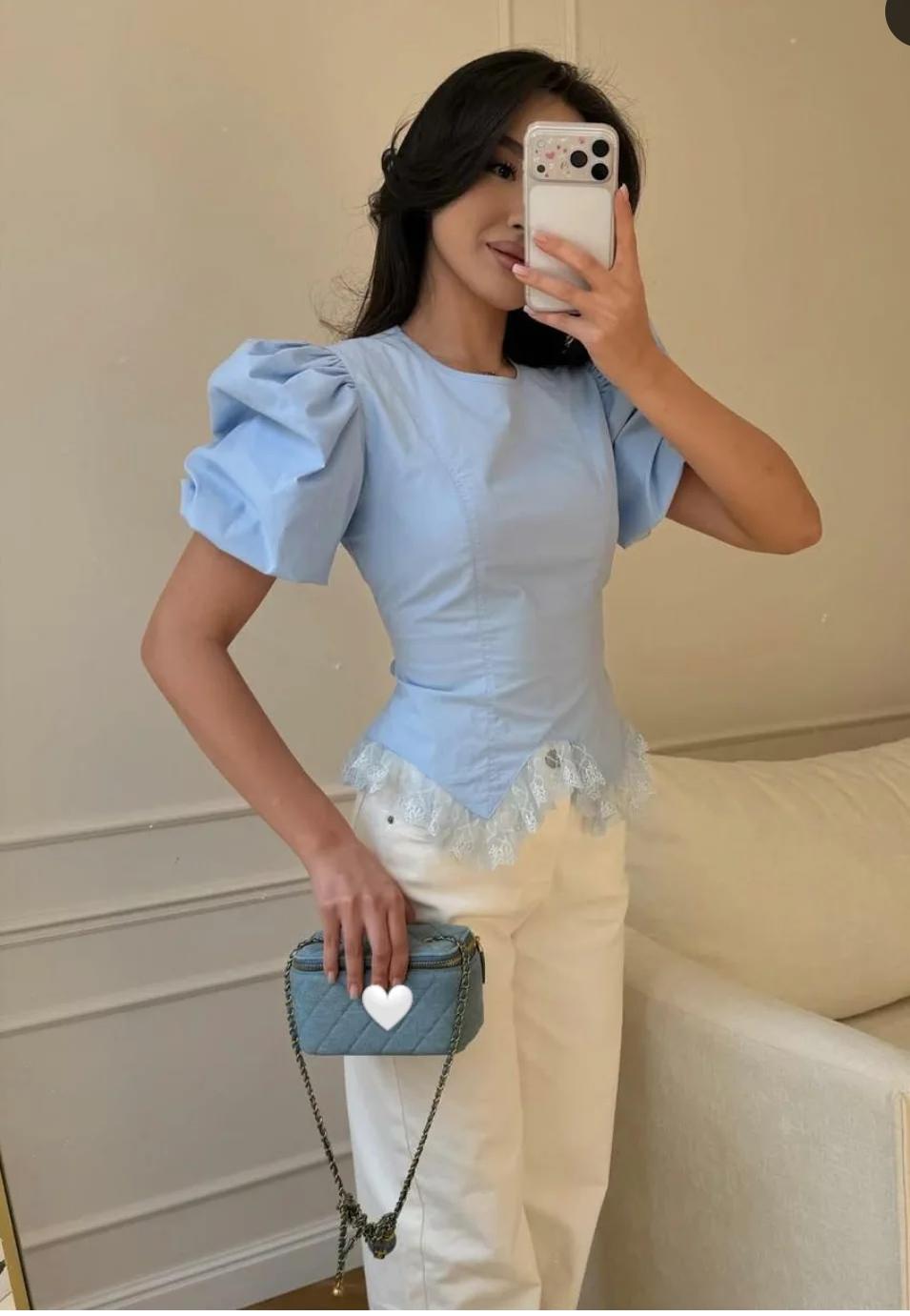 Stunning Lace Cotton Top FT833