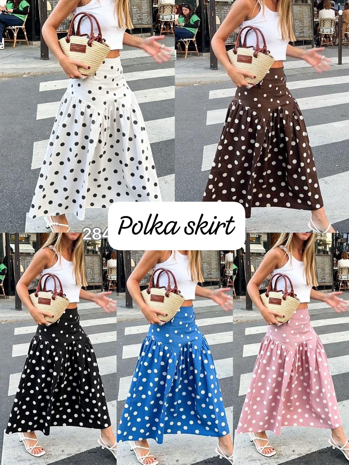 Stunning Polka Dot Skirt FT885