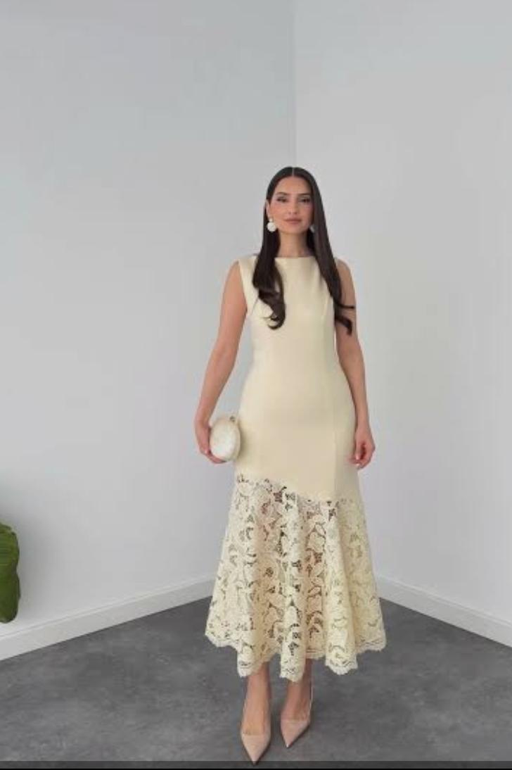 Stunning Cutwork Long Dress FT888