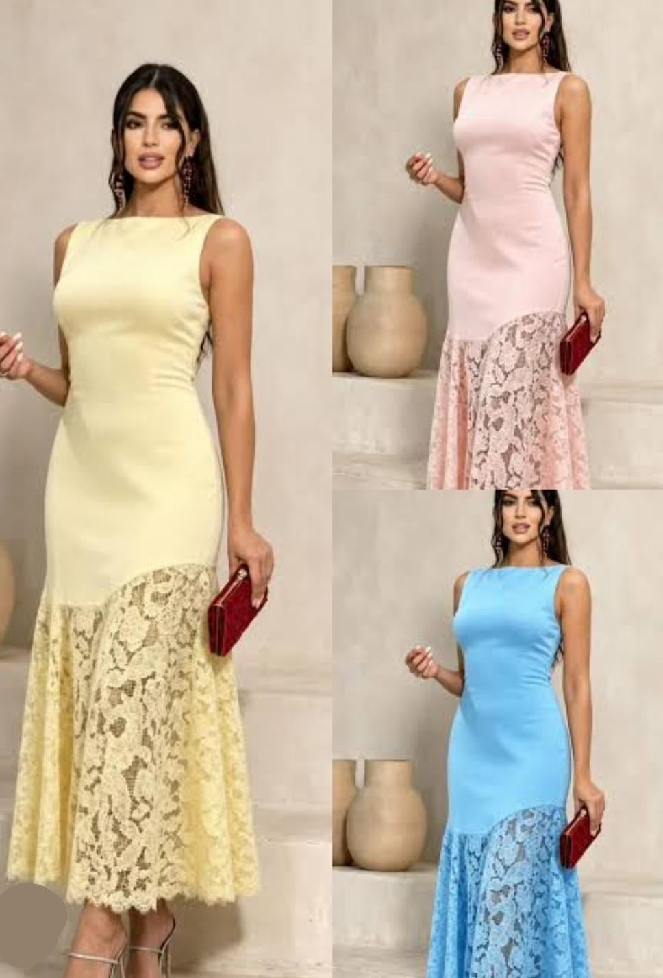 Stunning Cutwork Long Dress FT888