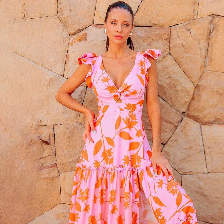 Floral Print Swim Skirt Set FT898