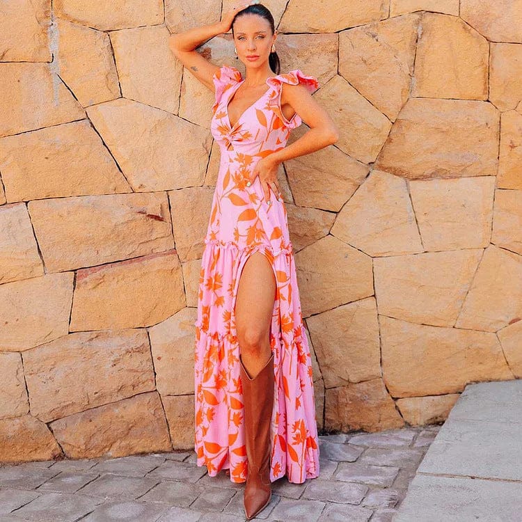 Floral Print Swim Skirt Set FT898