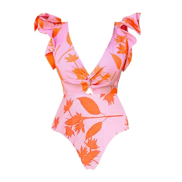 Floral Print Swim Skirt Set FT898