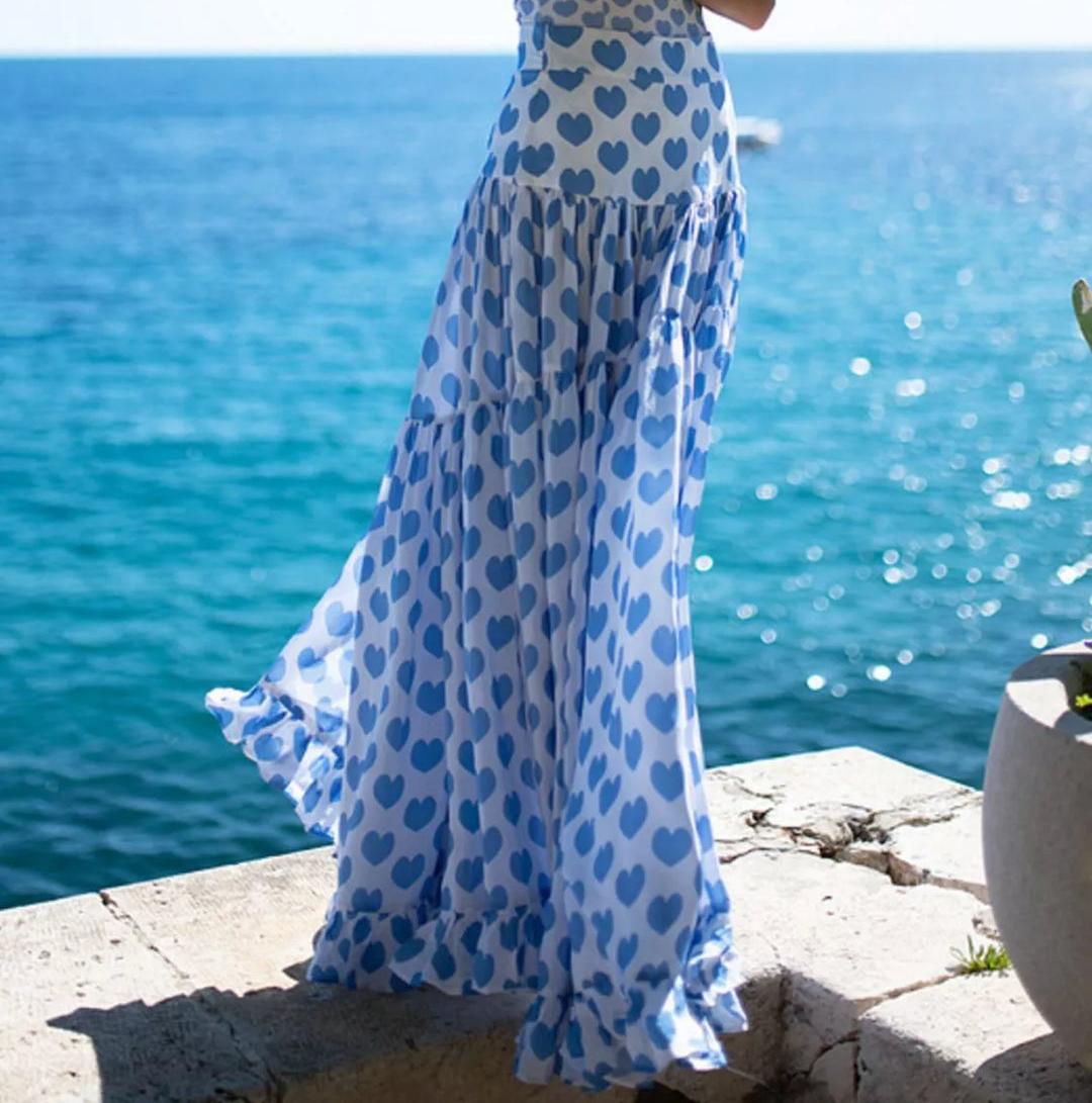 3 Piece Heart Print Skirt Set FT912