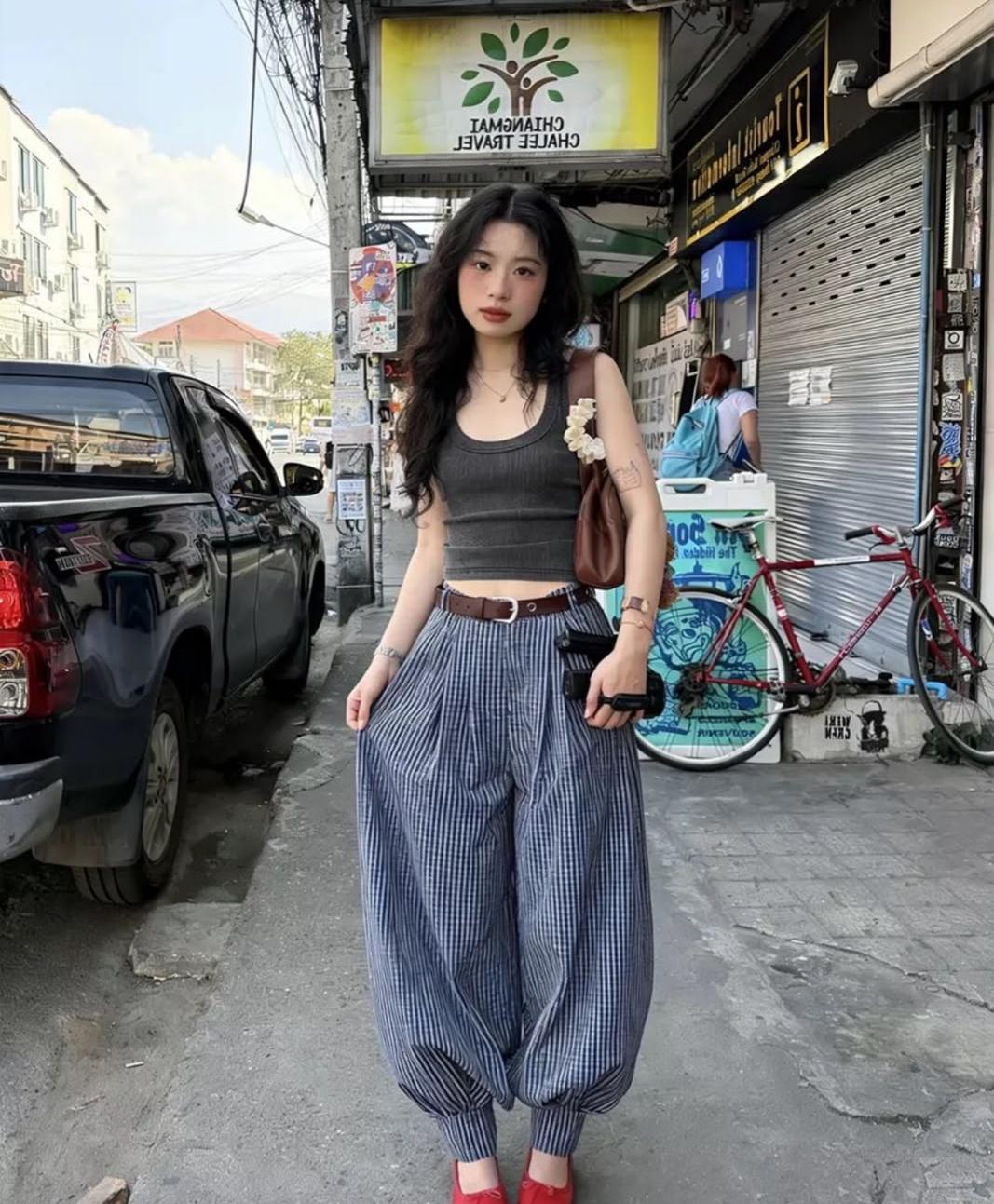 Stunning Plaid Belted Pant FT925