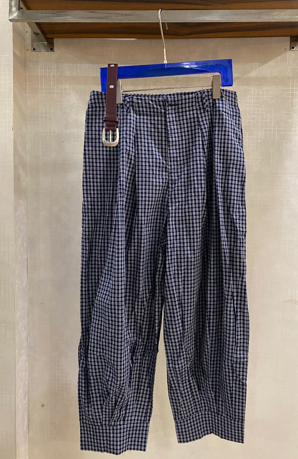 Stunning Plaid Belted Pant FT925